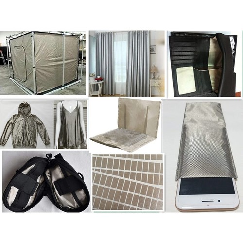 RFID Faraday Fabric 53inches Signal Blocker Durable Soft Cloth DIY Bag Jacket - Picture 14 of 24