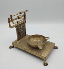 Posacenere Vintage BILANCIA STADERA Ottone Bronzo MADE IN ITALY Design Raro 900