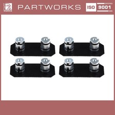 4x Dämpfungsblech Bremssattel für PORSCHE 997 turbo HINTEN 34mm