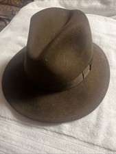 Dorfman Pacific 100 Wool Felt Small Brown Hat - Great Condition