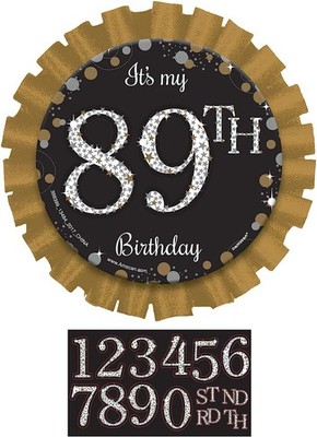 Sparkling Celebration Over the Hill Adult Birthday Party Favor Add-An-Age Button