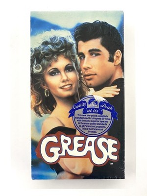 GREASE FACTORY SEALED NEW VHS W/ WATERMARK CGC RDY. RARE HTF CLASSIC TRAVOLTA