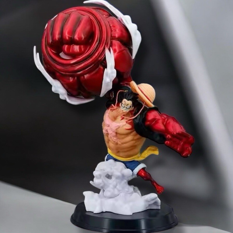Luffy Gear Fourth Boundman Figure – One Piece 28 cm Giant Red Haki Punch Statue