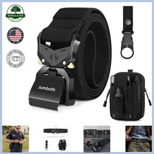 Durable Tactical Belt with Quick-Release Mechanism and Water Bottle Holder