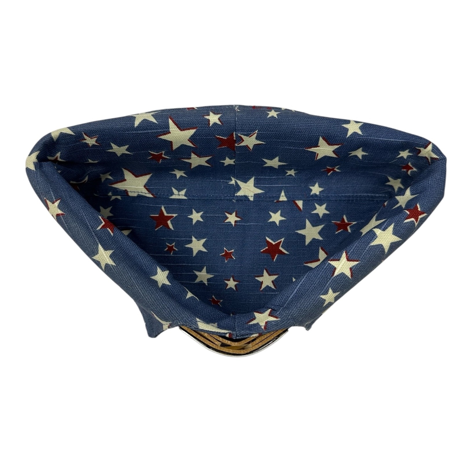 Longerberger 2009 Inaugural Basket w Lid Protector Fabric Liner Triangle Flag