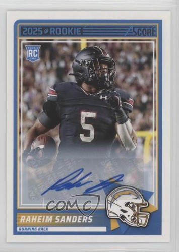 2025 Score Rookies Signatures Raheim Sanders #45 Auto RC