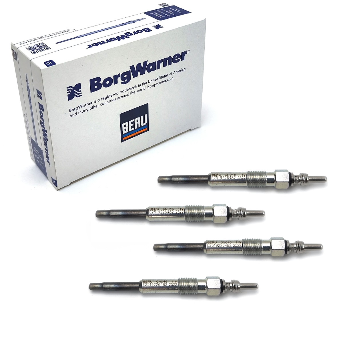 4X Original Beru Glow Plug GN046 For Alfa Romeo Jeep Opel Renault Rover VW