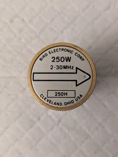 Bird 250H 250W 2 30 MHz HF Wattmeter Meter Element Slug For Bird 43 Wattmeter