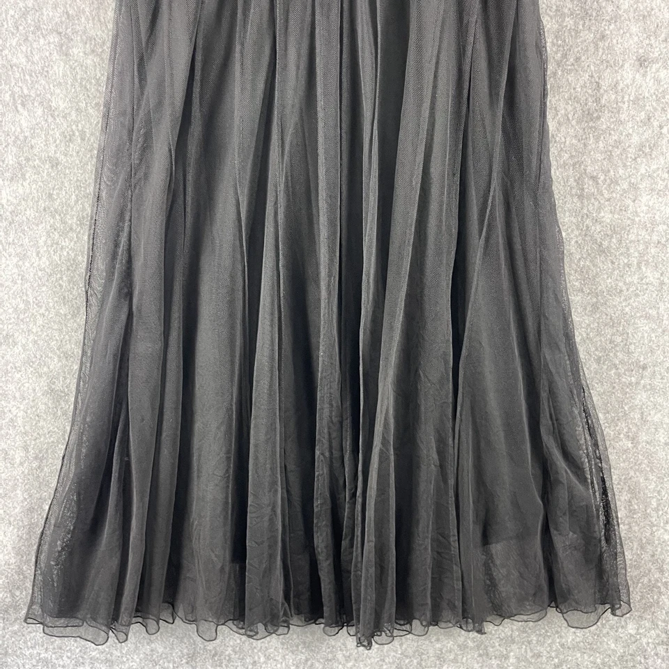 Vestido vintage Y2K ECI para mujer 4 malla negra pura capricho hada gótica bruja Foto 3 de 4