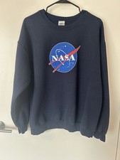 NASA Graphic Crewneck Sweatshirt Unisex Size LARGE
