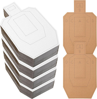 40/100 Pcs IPSC Cardboard Targets for Shooting Classic Silhouette Targets for th