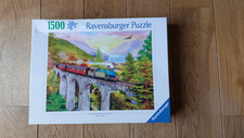 Ravensburger Puzzle 1500 Teile Zugfahrt im Herbst 12000795 Eisenbahn Dampflok