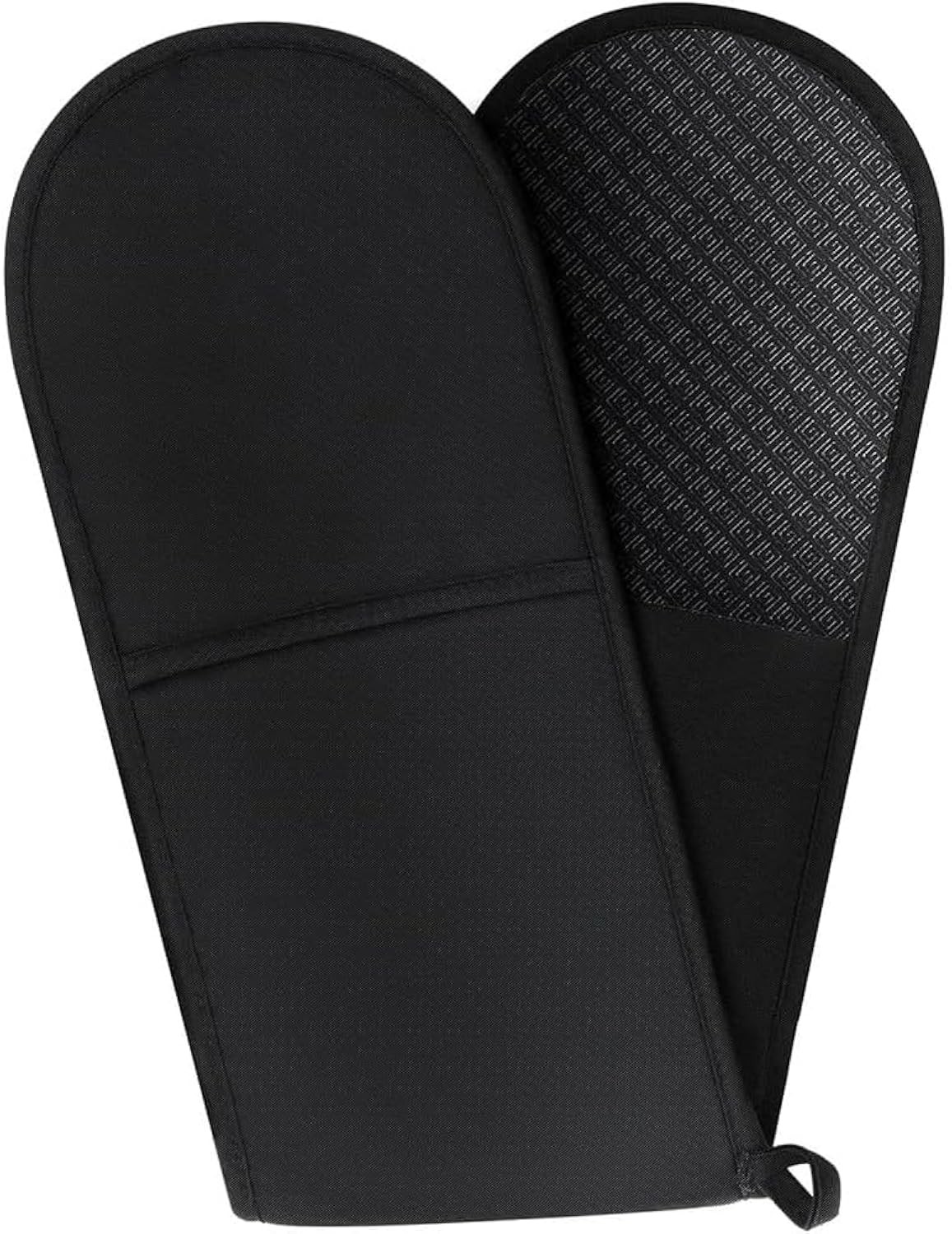 Heat Resistant Double Oven Gloves Extra Long Quilted Mitts Non Slip Baking