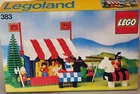 Lego Knights 383 Original Box Case Only. Very Good Condition. Colours are excellent. 80s.