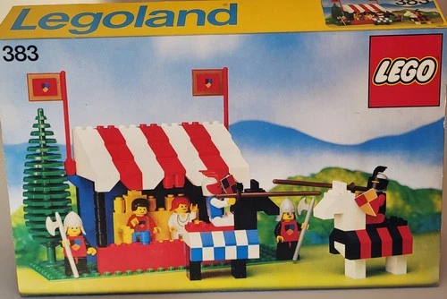 Lego Knights 383 Original Box Case Only. Very Good Condition. Colours are excellent. 80s.