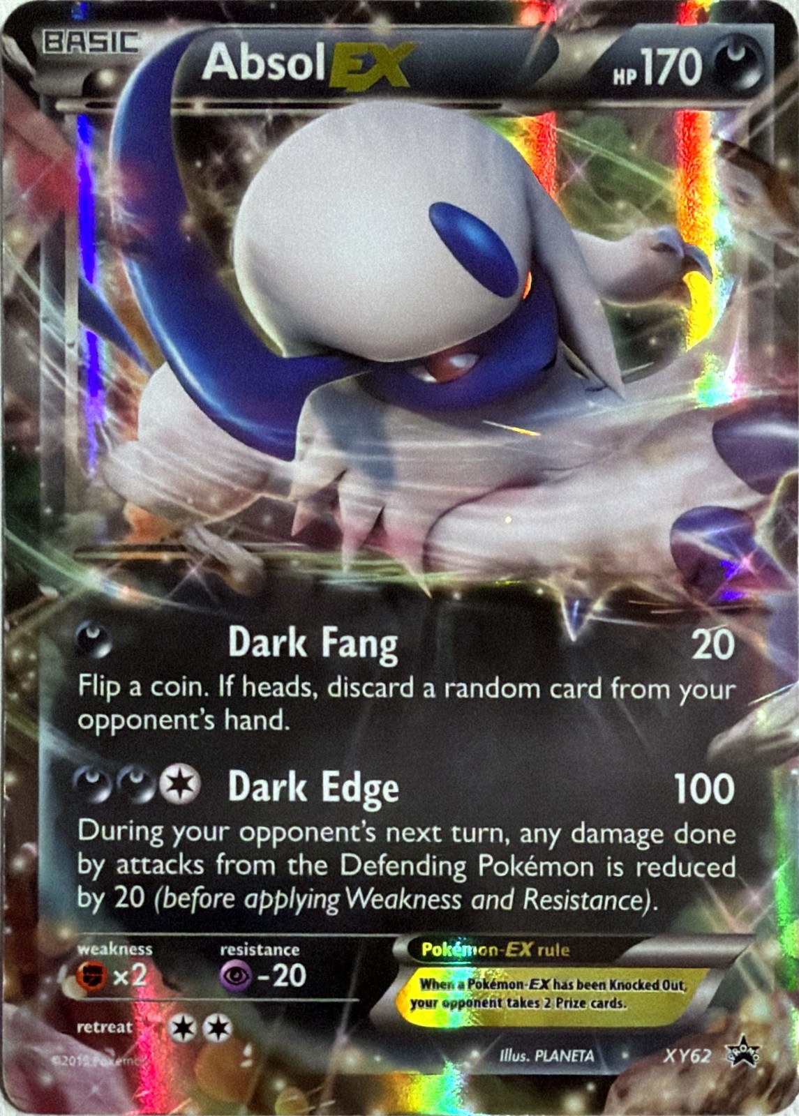 Pokemon TCG Absol EX XY62 XY Black Star Promos