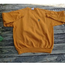Vintage 90s Riddell Crewneck Sweatshirt XL Burnt Orange Rust Made in USA