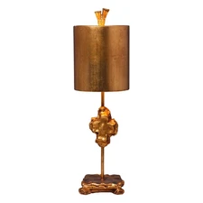 Lucas + McKearn Lighting Collection TA1233 Cross Table Lamp Gold Leaf