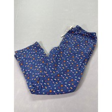 Vineyard Vines Pajama Sleep Lounge Pants Mens Med Blue Sports Ball Whale Cotton