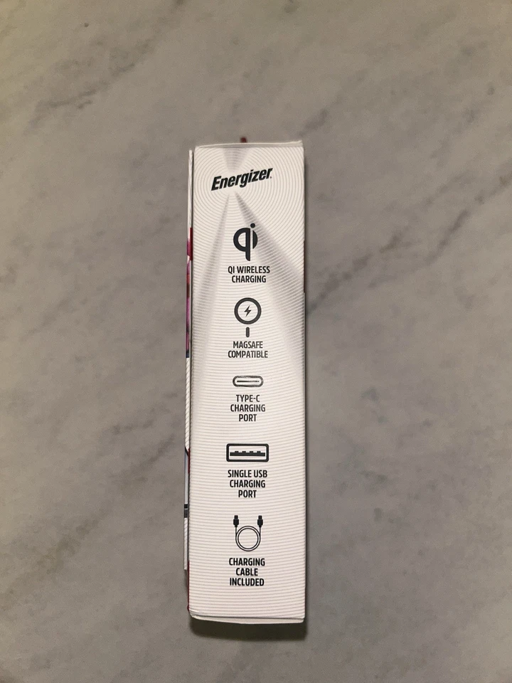 Banco de alimentación de carga rápida inalámbrico magnético Energizer 5000 mAh 2 disponibles  Foto 2 de 4