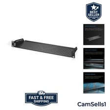 Vented Cantilever 1U Universal Rack Shelf, 6" Deep. Designed for 19 Equipm...