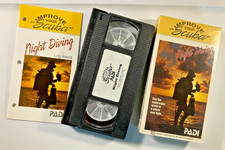 PADI 60083 Improve Your Scuba Night Diving 1993 VHS Booklet VG Complete Rare