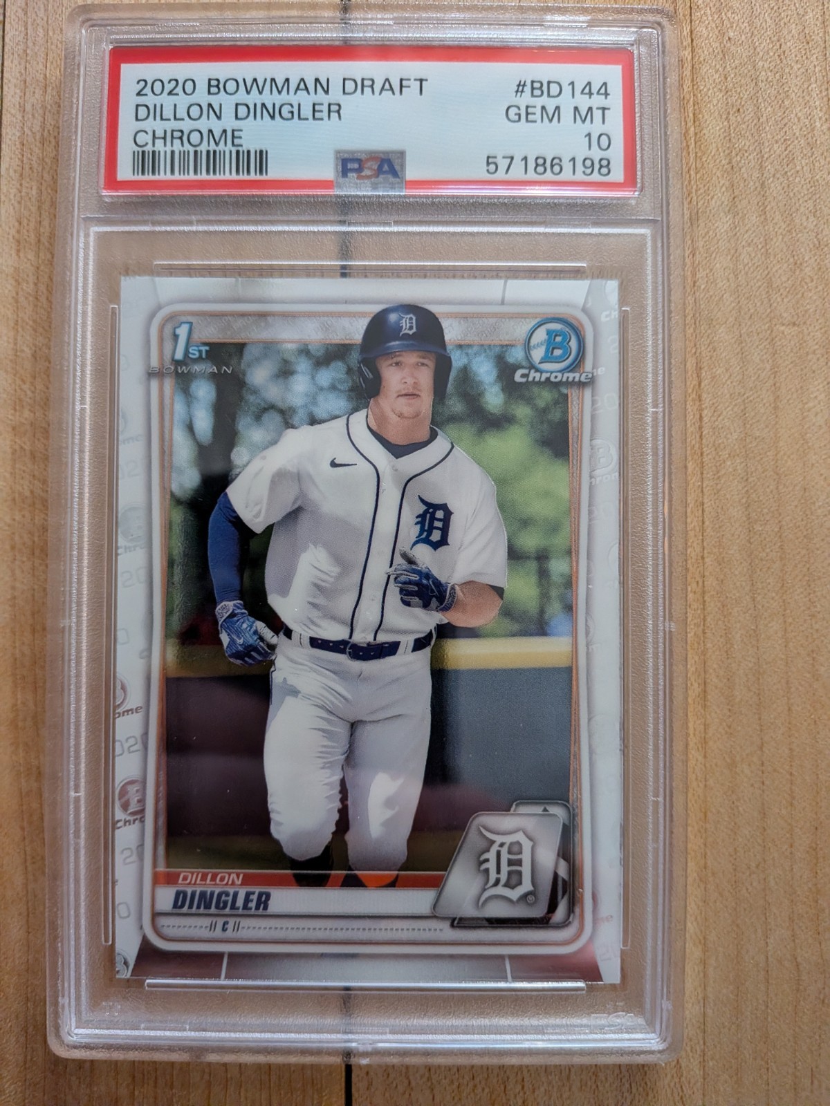 2020 Bowman Draft Chrome Dillon Dingler PSA 10 Tigers 1st 🐯🐯