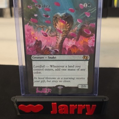 Altered Lotus Cobra Signed Zendikar Rising Rare Creature English Magic Card