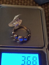 Silver Ring Oval Band Size 6 # 246