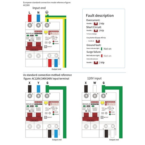 Flash Protection By Rpmc Flash Protection Leakage Protector Type A RCD Rated at 30mA for Safety ...