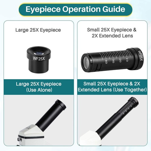 Microscope for Kid Student Adult, 100X-2000X Compound Monocular Microscope wi... - Picture 6 of 9
