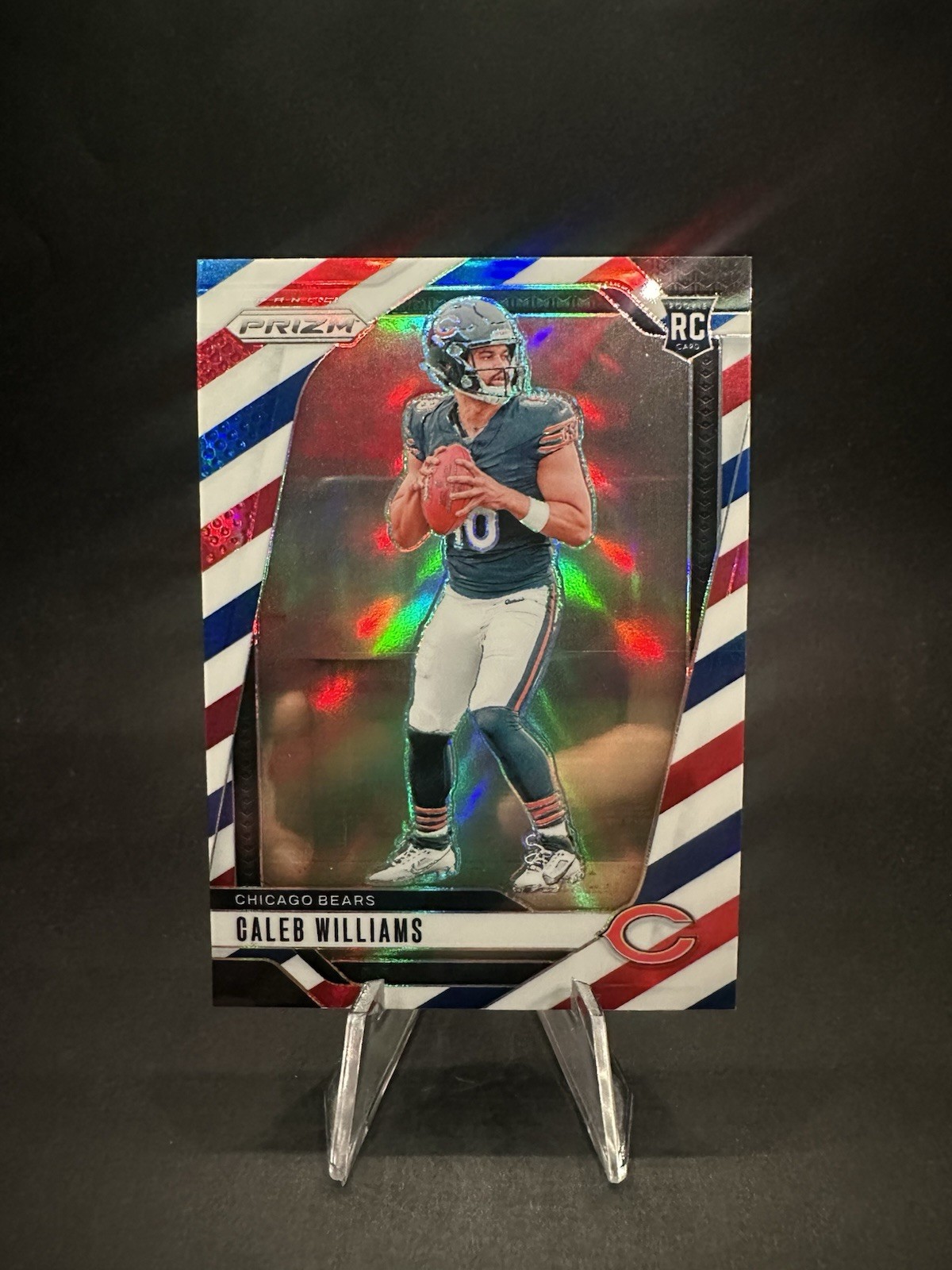 2024 Panini Prizm Caleb Williams RC Red White and Blue Rookie #301 Bears๐๐