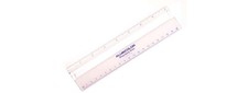 Magnifying 12 Inch Ruler, Clear with Black Calibrations
