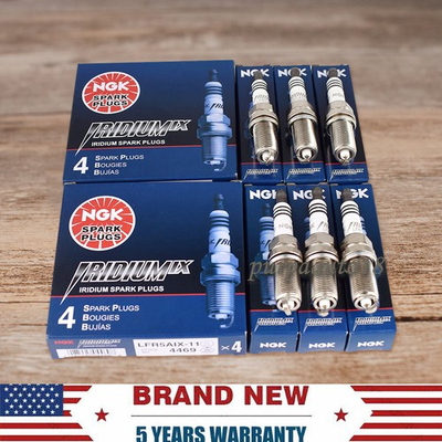 #ad 6Pc LFR5AIX11 NGK Iridium IX Spark Plugs For Hyundai Nissan Infiniti Yamaha 4469 $18.66