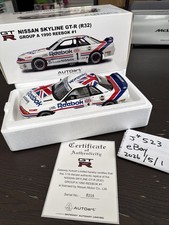 NIB AUTOart 1/18 Diecast Nissan skyline GTR R33 Group A 1990 Reebok #1 89078
