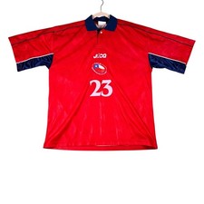 Vtg Joco Chile National Team Soccer Jersey Red Blue #23 Men L Short Sleeve Shirt