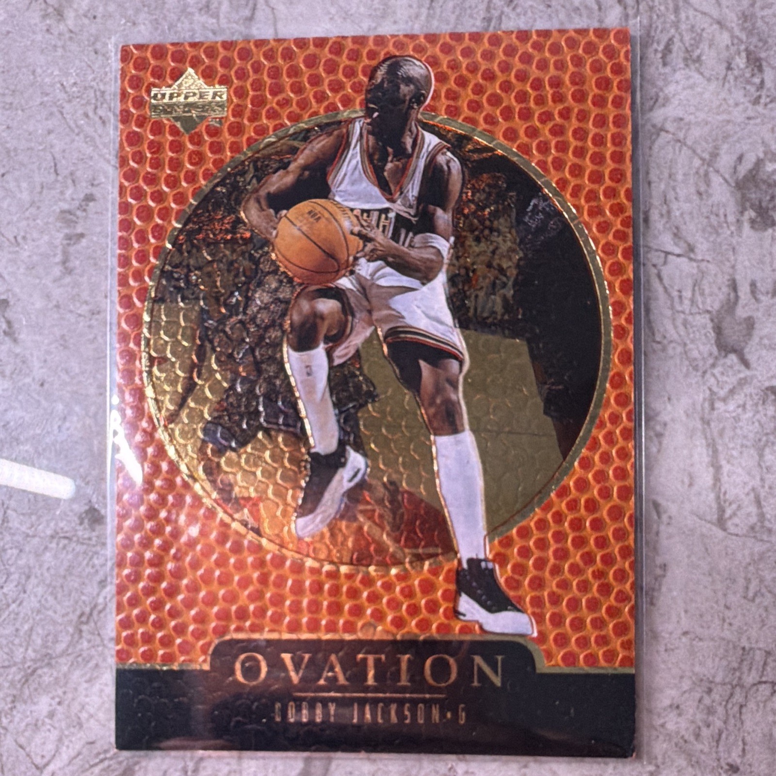 1998-99 Upper Deck Ovation RC Bobby Jackson #17 Gold 0932/1000 