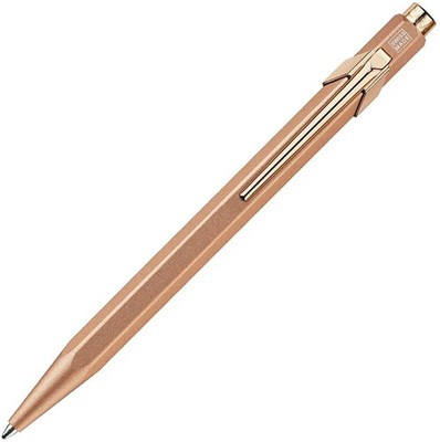 Caran Dache Ballpoint Pen, Brut Rose, with Goliath Blue Medium Cartridge, 849.99