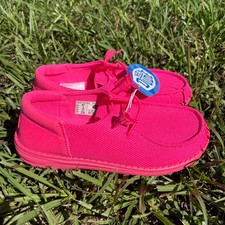 Hey Dude Wendy Funk Mono Shoes Womens Size 7 Electric Pink 40065-6QQ NEW