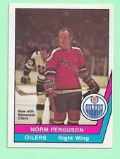(1) NORM FERGUSON 1977-78 O-PEE-CHEE WHA # 52 OILERS EX-MT CARD (N8372)