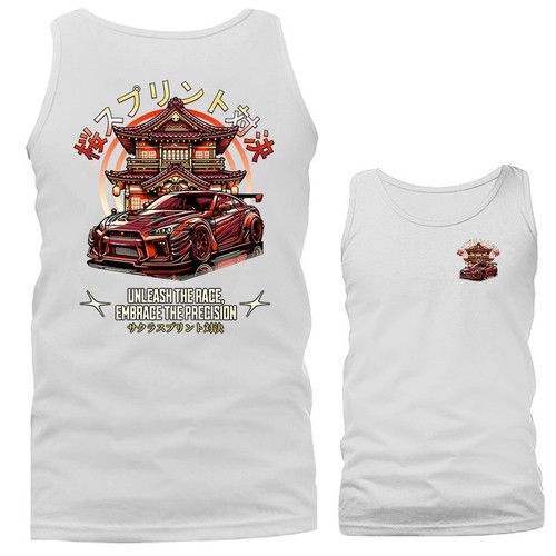 Camiseta sin mangas de auto deportivo JDM personalizada afinada importada Unleash The Race - Imagen 11 de 11