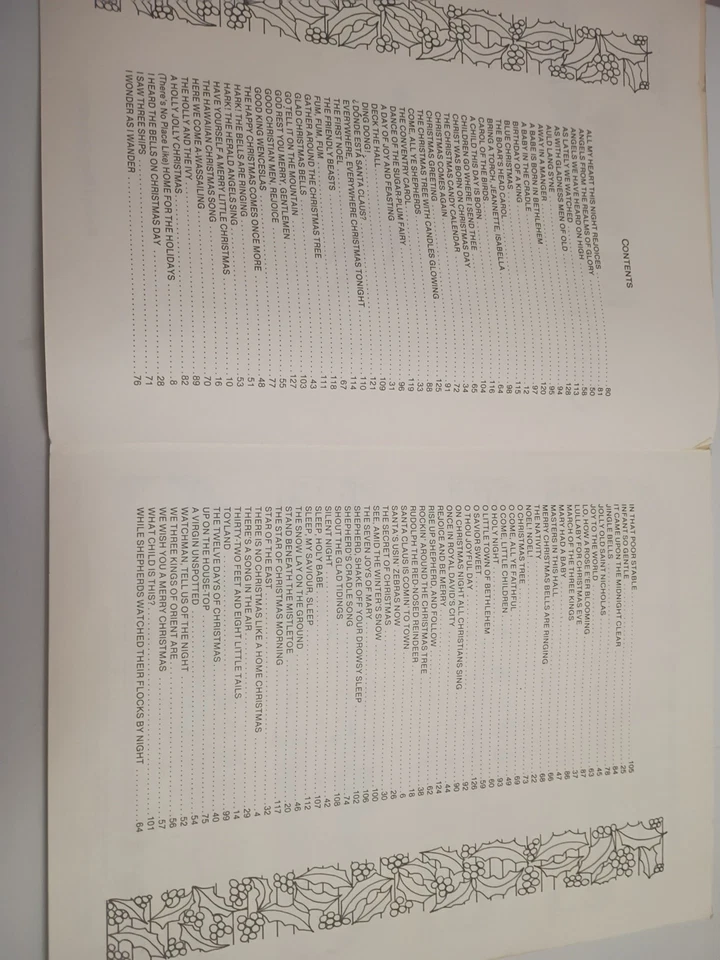 Cancionero de órgano vintage 104 canciones gigantes de Navidad palabras acordes música buen estado. Foto 4 de 4