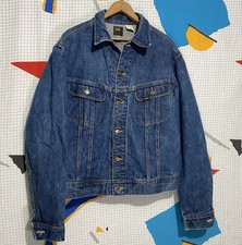 Vintage 70s Lee Riders Sanforized Denim Jacket Union Made USA 153438 Trucker
