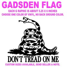 Die Cut Vinyl Sticker Gadsden Flag Come And Take It Dont Tread On Me Usa