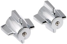 DANCO Easy-to-Install Pair of Faucet Handles for Central Brass Chrome 2-3/4