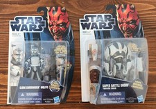 Clone Commander Wolfe & Super Battle Training Droid 2012 Star Wars CW17 CW16