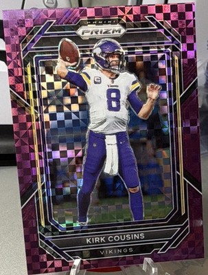 Panini 2022 Prizm Kirk Cousins #187 Minnesota Vikings Purple Power Prizm /49