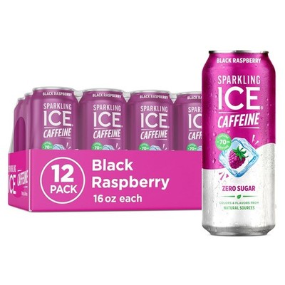 Refreshing Zero Sugar Caffeinated Black Raspberry - 16 fl oz Cans, Pack of 12