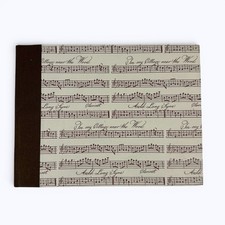 Music Manuscript Paper Hardcover Notebook 6 x 8" 30 Blank Staff Pages Composing