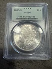 1880-S Morgan Silver Dollar PCGS MS66 OGH Old Green Holder